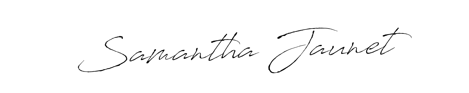 if you are searching for the best signature style for your name Samantha Jaunet. so please give up your signature search. here we have designed multiple signature styles  using Antro_Vectra. Samantha Jaunet signature style 6 images and pictures png