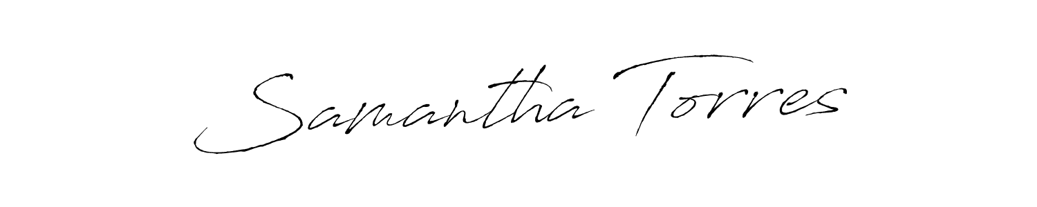 The best way (Antro_Vectra) to make a short signature is to pick only two or three words in your name. The name Samantha Torres include a total of six letters. For converting this name. Samantha Torres signature style 6 images and pictures png