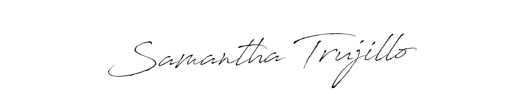 Create a beautiful signature design for name Samantha Trujillo. With this signature (Antro_Vectra) fonts, you can make a handwritten signature for free. Samantha Trujillo signature style 6 images and pictures png