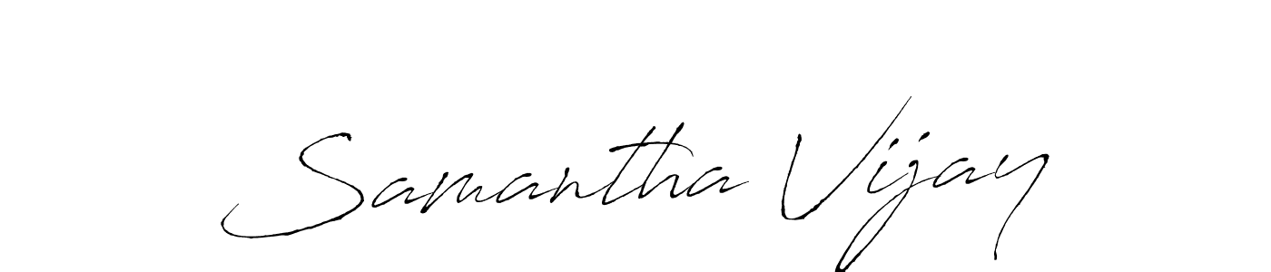 How to make Samantha Vijay signature? Antro_Vectra is a professional autograph style. Create handwritten signature for Samantha Vijay name. Samantha Vijay signature style 6 images and pictures png