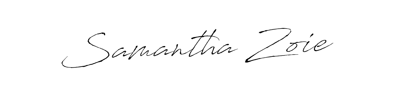 It looks lik you need a new signature style for name Samantha Zoie. Design unique handwritten (Antro_Vectra) signature with our free signature maker in just a few clicks. Samantha Zoie signature style 6 images and pictures png