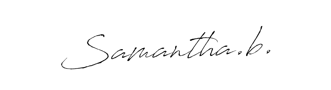 Samantha.b. stylish signature style. Best Handwritten Sign (Antro_Vectra) for my name. Handwritten Signature Collection Ideas for my name Samantha.b.. Samantha.b. signature style 6 images and pictures png