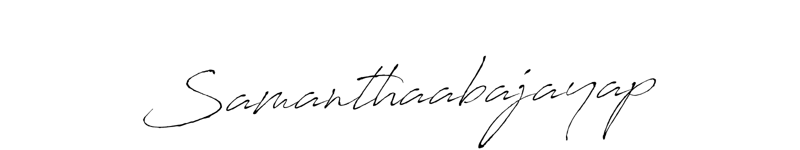 Make a beautiful signature design for name Samanthaabajayap. Use this online signature maker to create a handwritten signature for free. Samanthaabajayap signature style 6 images and pictures png