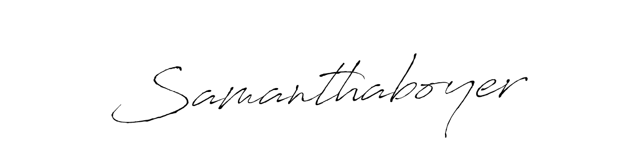 Also we have Samanthaboyer name is the best signature style. Create professional handwritten signature collection using Antro_Vectra autograph style. Samanthaboyer signature style 6 images and pictures png