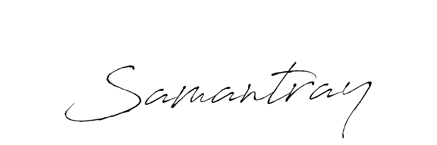 Design your own signature with our free online signature maker. With this signature software, you can create a handwritten (Antro_Vectra) signature for name Samantray. Samantray signature style 6 images and pictures png