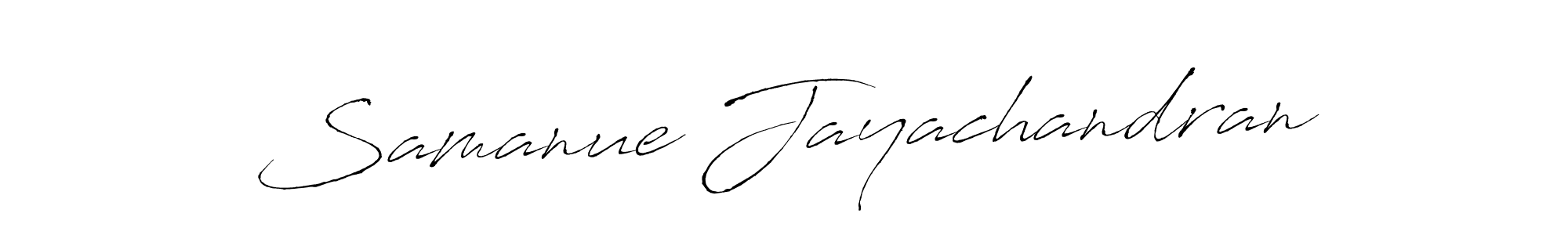 It looks lik you need a new signature style for name Samanue Jayachandran. Design unique handwritten (Antro_Vectra) signature with our free signature maker in just a few clicks. Samanue Jayachandran signature style 6 images and pictures png