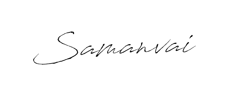 How to make Samanvai signature? Antro_Vectra is a professional autograph style. Create handwritten signature for Samanvai name. Samanvai signature style 6 images and pictures png