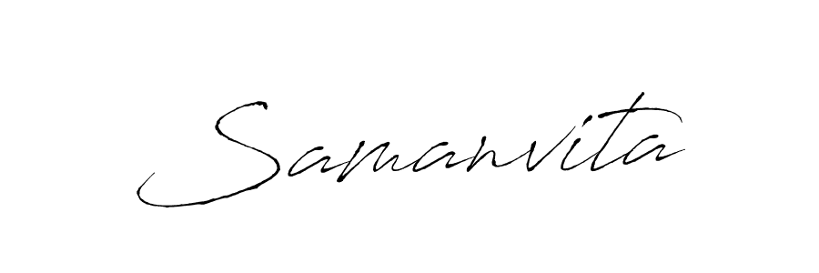 Create a beautiful signature design for name Samanvita. With this signature (Antro_Vectra) fonts, you can make a handwritten signature for free. Samanvita signature style 6 images and pictures png