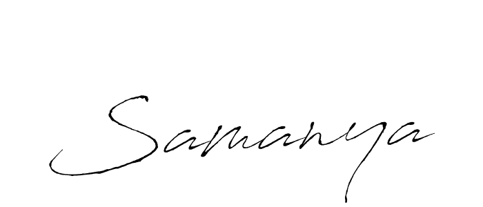 Create a beautiful signature design for name Samanya. With this signature (Antro_Vectra) fonts, you can make a handwritten signature for free. Samanya signature style 6 images and pictures png