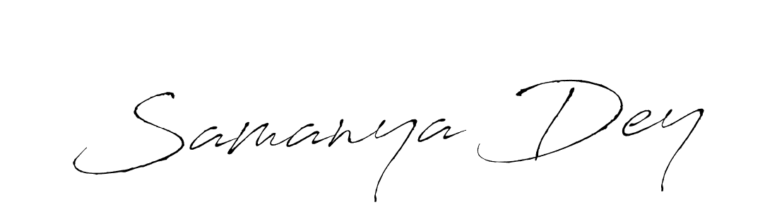 Use a signature maker to create a handwritten signature online. With this signature software, you can design (Antro_Vectra) your own signature for name Samanya Dey. Samanya Dey signature style 6 images and pictures png