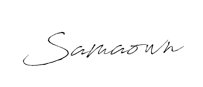 Create a beautiful signature design for name Samaown. With this signature (Antro_Vectra) fonts, you can make a handwritten signature for free. Samaown signature style 6 images and pictures png