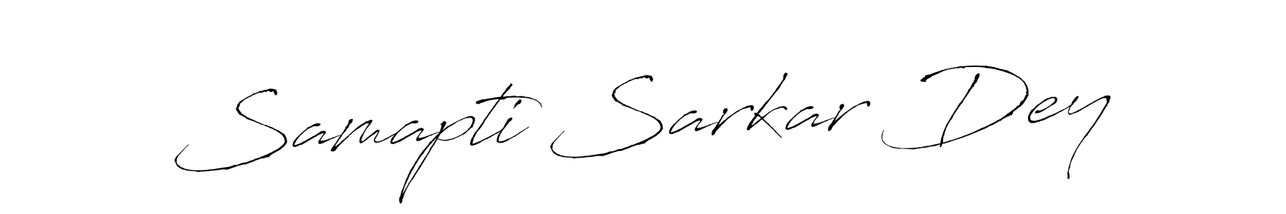 Make a beautiful signature design for name Samapti Sarkar Dey. With this signature (Antro_Vectra) style, you can create a handwritten signature for free. Samapti Sarkar Dey signature style 6 images and pictures png