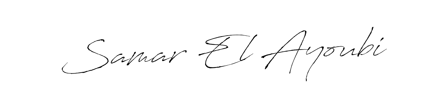 Also we have Samar El Ayoubi name is the best signature style. Create professional handwritten signature collection using Antro_Vectra autograph style. Samar El Ayoubi signature style 6 images and pictures png