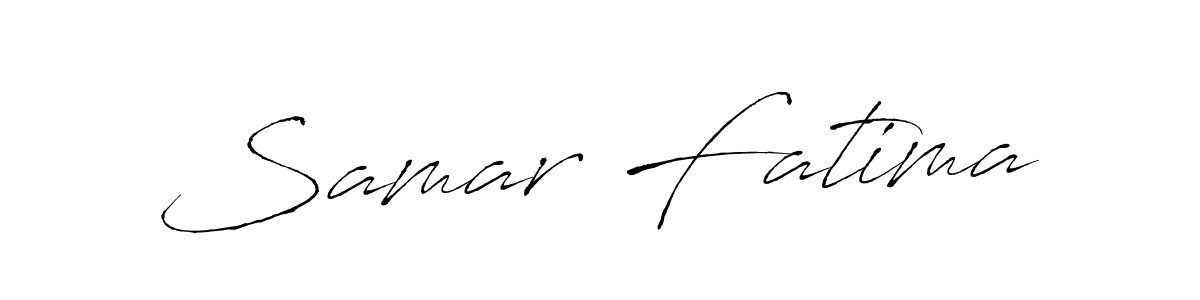 Design your own signature with our free online signature maker. With this signature software, you can create a handwritten (Antro_Vectra) signature for name Samar Fatima. Samar Fatima signature style 6 images and pictures png