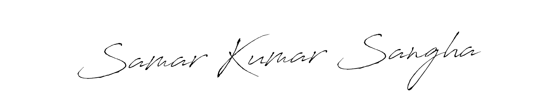 Use a signature maker to create a handwritten signature online. With this signature software, you can design (Antro_Vectra) your own signature for name Samar Kumar Sangha. Samar Kumar Sangha signature style 6 images and pictures png