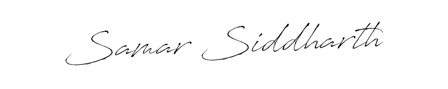 The best way (Antro_Vectra) to make a short signature is to pick only two or three words in your name. The name Samar Siddharth include a total of six letters. For converting this name. Samar Siddharth signature style 6 images and pictures png