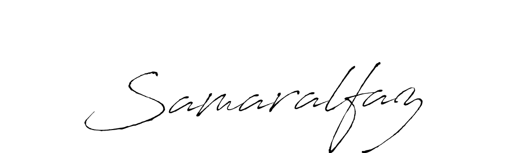 Use a signature maker to create a handwritten signature online. With this signature software, you can design (Antro_Vectra) your own signature for name Samaralfaz. Samaralfaz signature style 6 images and pictures png