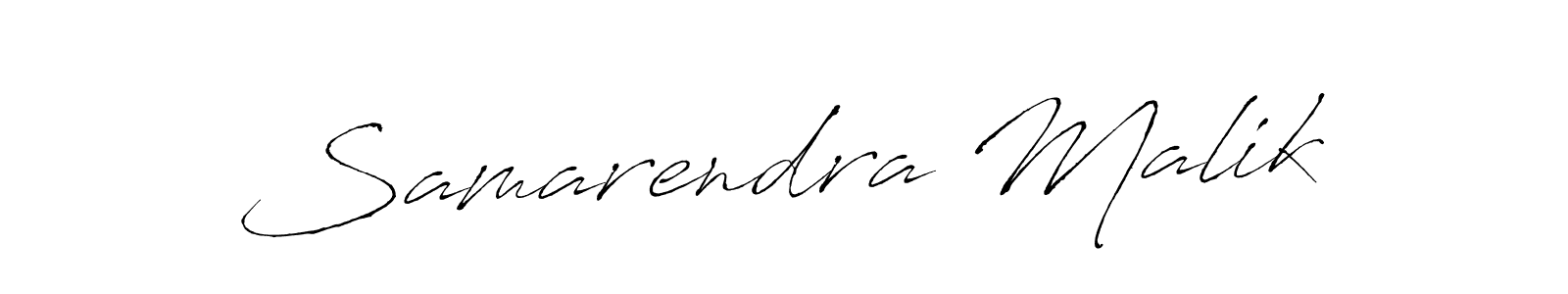 Make a beautiful signature design for name Samarendra Malik. With this signature (Antro_Vectra) style, you can create a handwritten signature for free. Samarendra Malik signature style 6 images and pictures png