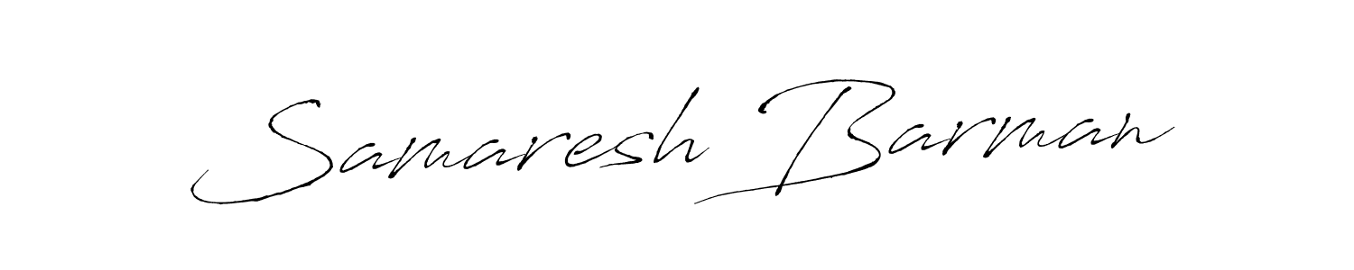 Use a signature maker to create a handwritten signature online. With this signature software, you can design (Antro_Vectra) your own signature for name Samaresh Barman. Samaresh Barman signature style 6 images and pictures png