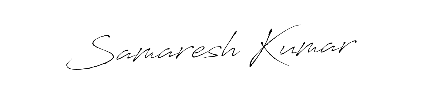 Make a beautiful signature design for name Samaresh Kumar. With this signature (Antro_Vectra) style, you can create a handwritten signature for free. Samaresh Kumar signature style 6 images and pictures png