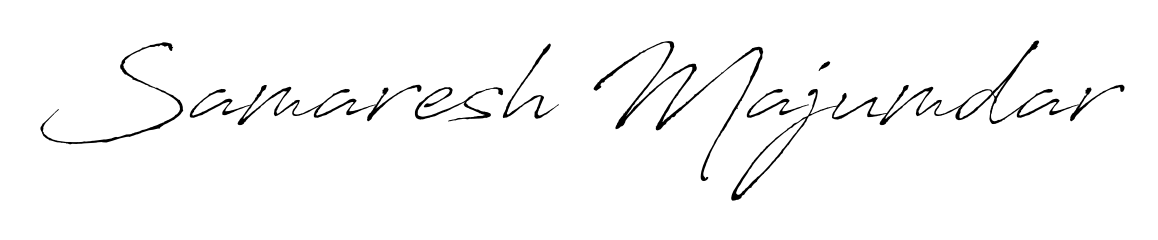 Get an exclusive digital autograph for Samaresh Majumdar. The Antro_Vectra typeface captures the charm of real penmanship on paper. Samaresh Majumdar signature style 6 images and pictures png