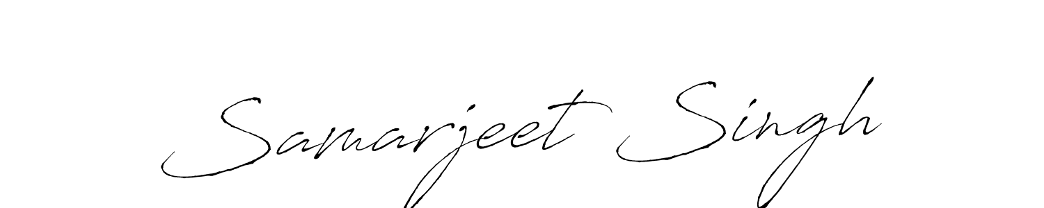 Samarjeet Singh stylish signature style. Best Handwritten Sign (Antro_Vectra) for my name. Handwritten Signature Collection Ideas for my name Samarjeet Singh. Samarjeet Singh signature style 6 images and pictures png