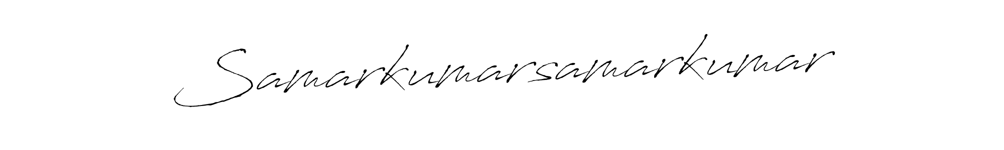 How to make Samarkumarsamarkumar signature? Antro_Vectra is a professional autograph style. Create handwritten signature for Samarkumarsamarkumar name. Samarkumarsamarkumar signature style 6 images and pictures png