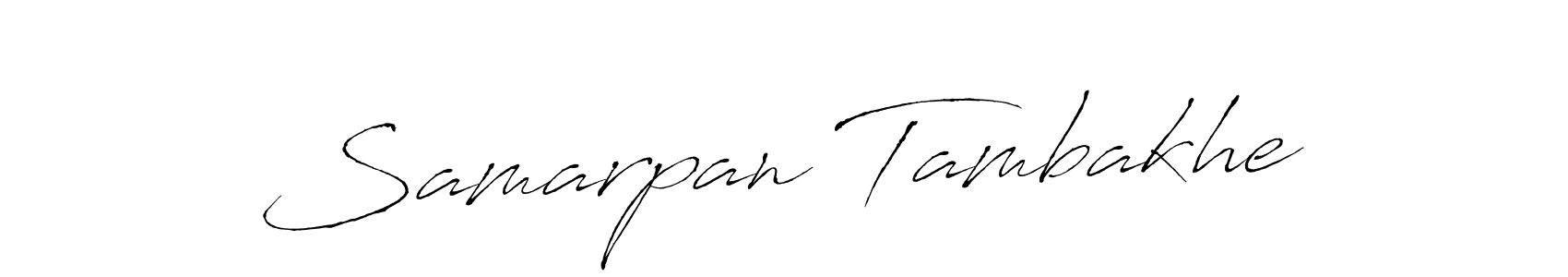 Similarly Antro_Vectra is the best handwritten signature design. Signature creator online .You can use it as an online autograph creator for name Samarpan Tambakhe. Samarpan Tambakhe signature style 6 images and pictures png