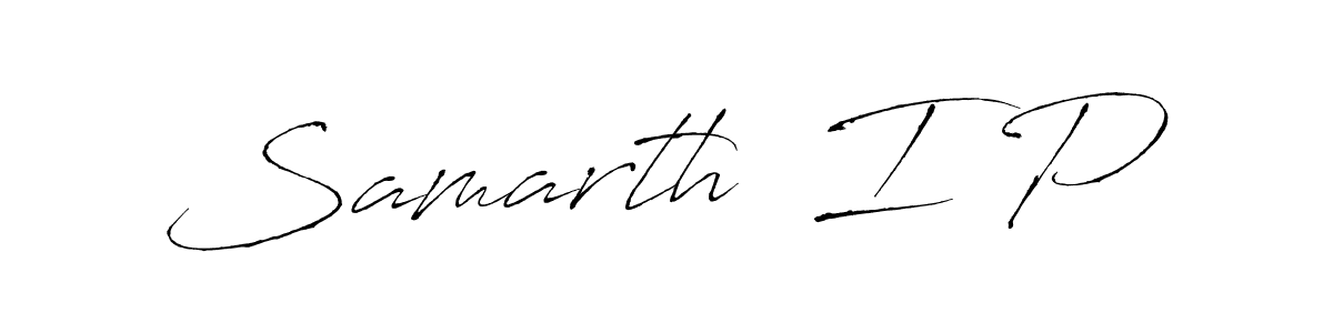 You can use this online signature creator to create a handwritten signature for the name Samarth  I P. This is the best online autograph maker. Samarth  I P signature style 6 images and pictures png