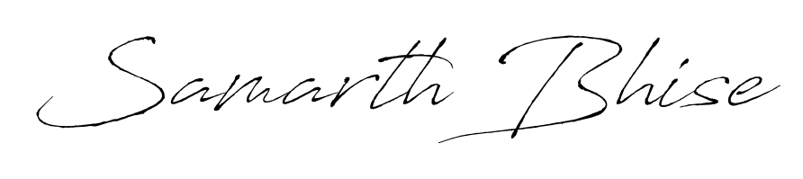 Transform the name Samarth Bhise into a signature masterpiece using Antro_Vectra font. Ideal for photographers, artists, and creators looking for watermarks. Samarth Bhise signature style 6 images and pictures png