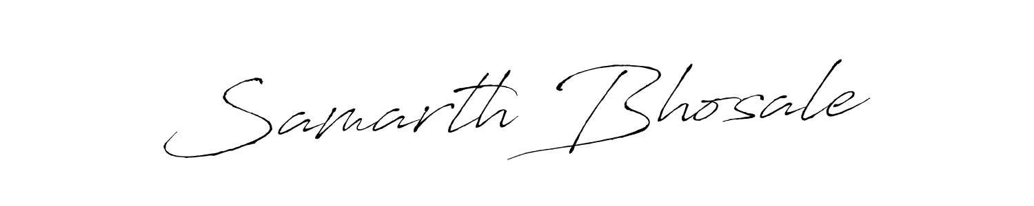 How to make Samarth Bhosale signature? Antro_Vectra is a professional autograph style. Create handwritten signature for Samarth Bhosale name. Samarth Bhosale signature style 6 images and pictures png