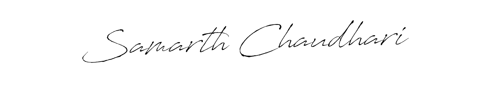The best way (Antro_Vectra) to make a short signature is to pick only two or three words in your name. The name Samarth Chaudhari include a total of six letters. For converting this name. Samarth Chaudhari signature style 6 images and pictures png