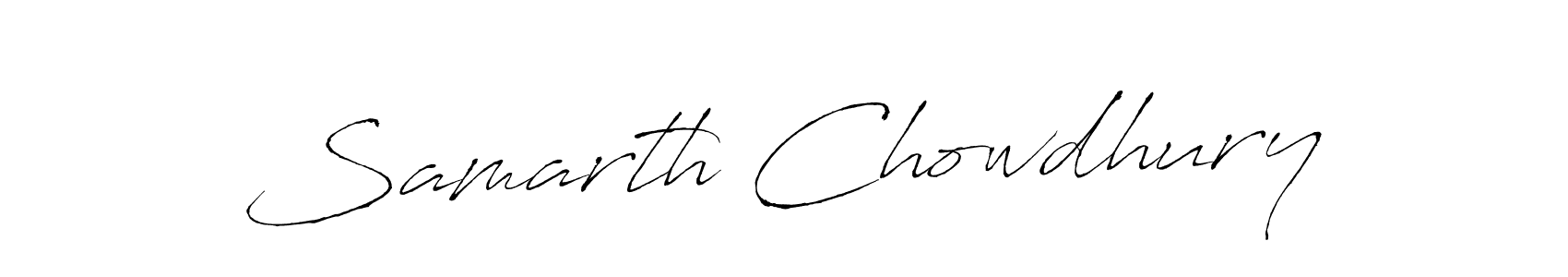Design your own signature with our free online signature maker. With this signature software, you can create a handwritten (Antro_Vectra) signature for name Samarth Chowdhury. Samarth Chowdhury signature style 6 images and pictures png
