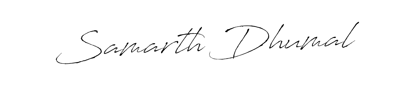 You should practise on your own different ways (Antro_Vectra) to write your name (Samarth Dhumal) in signature. don't let someone else do it for you. Samarth Dhumal signature style 6 images and pictures png