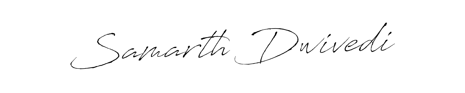 How to make Samarth Dwivedi name signature. Use Antro_Vectra style for creating short signs online. This is the latest handwritten sign. Samarth Dwivedi signature style 6 images and pictures png
