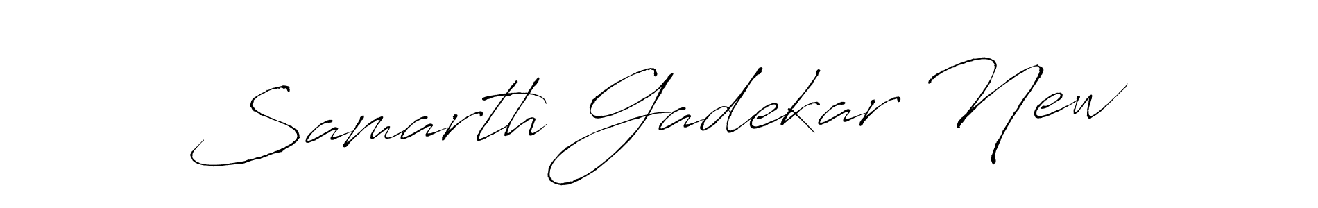 How to make Samarth Gadekar New name signature. Use Antro_Vectra style for creating short signs online. This is the latest handwritten sign. Samarth Gadekar New signature style 6 images and pictures png