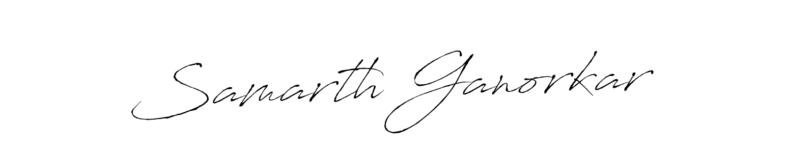 Samarth Ganorkar stylish signature style. Best Handwritten Sign (Antro_Vectra) for my name. Handwritten Signature Collection Ideas for my name Samarth Ganorkar. Samarth Ganorkar signature style 6 images and pictures png