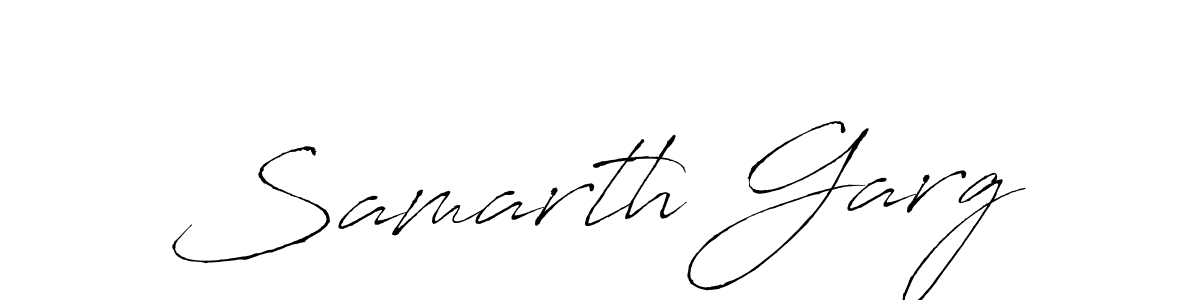 The best way (Antro_Vectra) to make a short signature is to pick only two or three words in your name. The name Samarth Garg include a total of six letters. For converting this name. Samarth Garg signature style 6 images and pictures png