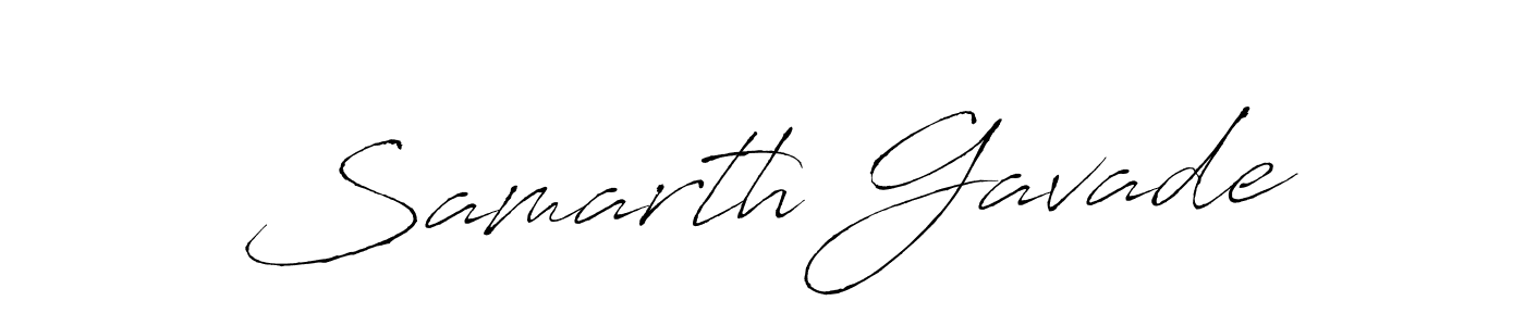 Make a beautiful signature design for name Samarth Gavade. With this signature (Antro_Vectra) style, you can create a handwritten signature for free. Samarth Gavade signature style 6 images and pictures png