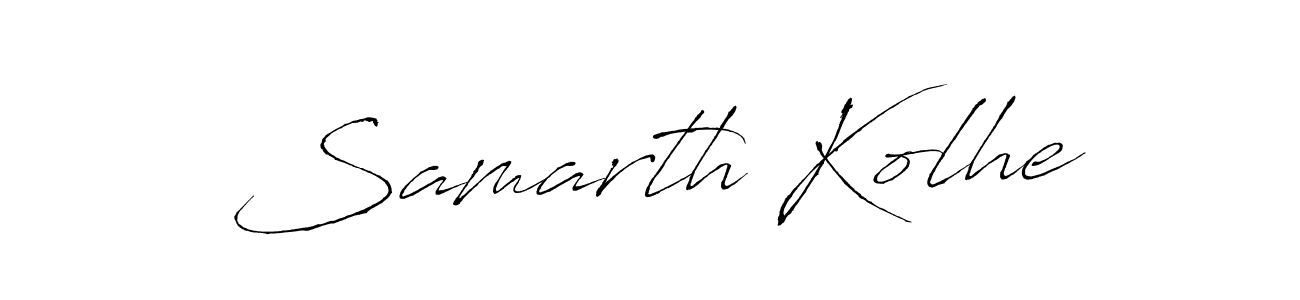 Check out images of Autograph of Samarth Kolhe name. Actor Samarth Kolhe Signature Style. Antro_Vectra is a professional sign style online. Samarth Kolhe signature style 6 images and pictures png