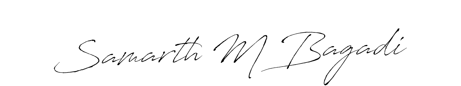 Similarly Antro_Vectra is the best handwritten signature design. Signature creator online .You can use it as an online autograph creator for name Samarth M Bagadi. Samarth M Bagadi signature style 6 images and pictures png