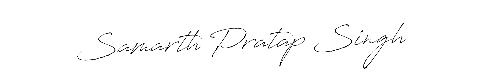 Similarly Antro_Vectra is the best handwritten signature design. Signature creator online .You can use it as an online autograph creator for name Samarth Pratap Singh. Samarth Pratap Singh signature style 6 images and pictures png