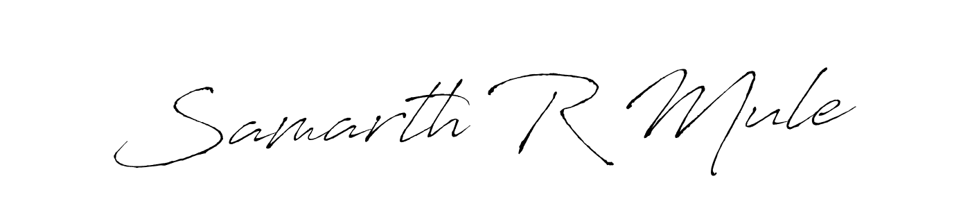 Make a beautiful signature design for name Samarth R Mule. With this signature (Antro_Vectra) style, you can create a handwritten signature for free. Samarth R Mule signature style 6 images and pictures png