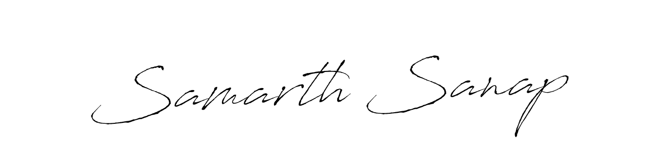 You should practise on your own different ways (Antro_Vectra) to write your name (Samarth Sanap) in signature. don't let someone else do it for you. Samarth Sanap signature style 6 images and pictures png