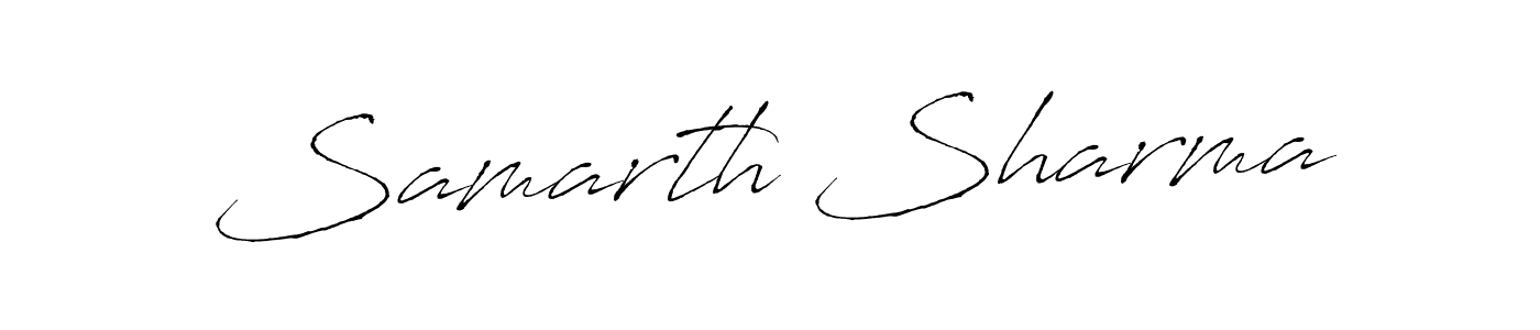 Make a beautiful signature design for name Samarth Sharma. With this signature (Antro_Vectra) style, you can create a handwritten signature for free. Samarth Sharma signature style 6 images and pictures png