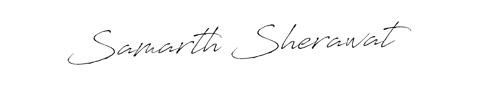 Samarth Sherawat stylish signature style. Best Handwritten Sign (Antro_Vectra) for my name. Handwritten Signature Collection Ideas for my name Samarth Sherawat. Samarth Sherawat signature style 6 images and pictures png