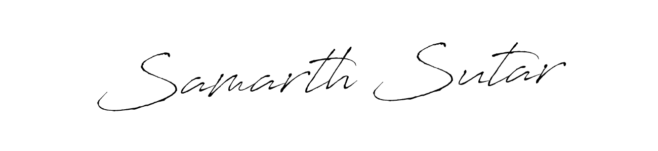 Create a beautiful signature design for name Samarth Sutar. With this signature (Antro_Vectra) fonts, you can make a handwritten signature for free. Samarth Sutar signature style 6 images and pictures png