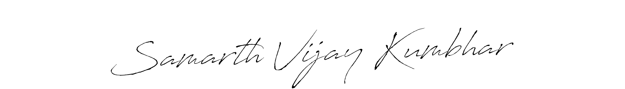 You can use this online signature creator to create a handwritten signature for the name Samarth Vijay Kumbhar. This is the best online autograph maker. Samarth Vijay Kumbhar signature style 6 images and pictures png