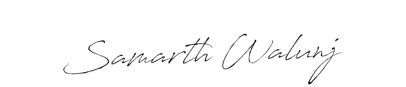 Similarly Antro_Vectra is the best handwritten signature design. Signature creator online .You can use it as an online autograph creator for name Samarth Walunj. Samarth Walunj signature style 6 images and pictures png