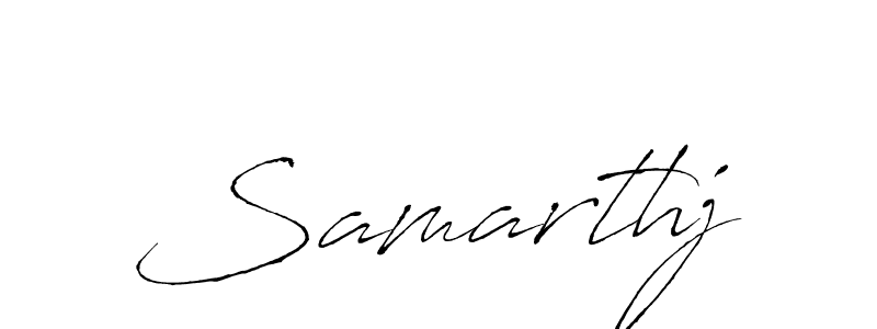 Use a signature maker to create a handwritten signature online. With this signature software, you can design (Antro_Vectra) your own signature for name Samarthj. Samarthj signature style 6 images and pictures png